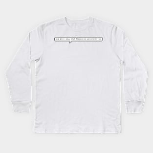 Laufey "Let you Break my Heart Again" bubble Kids Long Sleeve T-Shirt